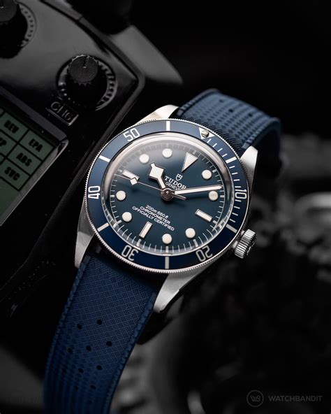 tudor total black|tudor black bay blue.